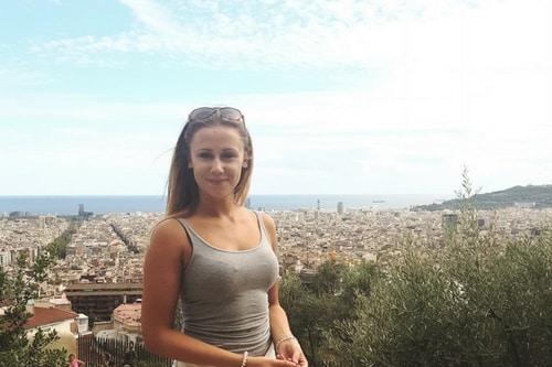 Sarah à Barcelone