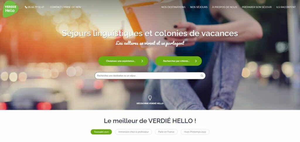 Apprendre l'anglais en séjour linguistique avec Verdié Hello